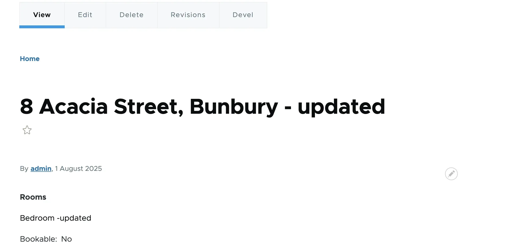 err property view updated