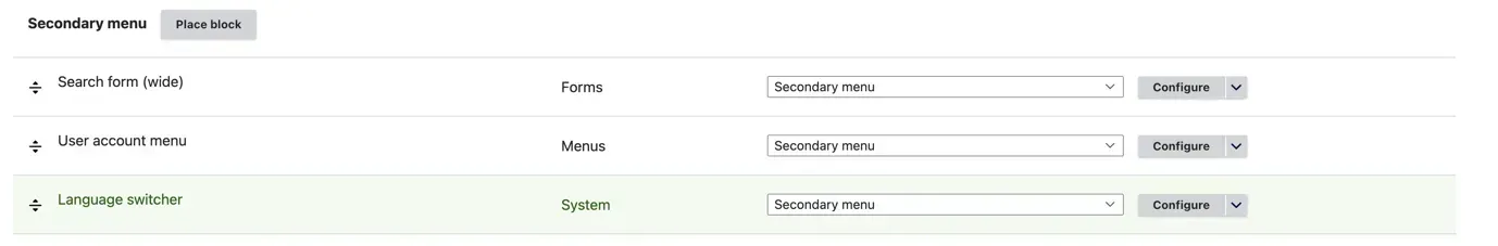language switcher